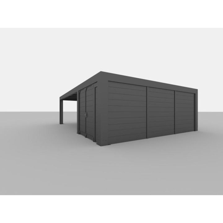 Allview Skur Cubus Til Carport Dobbelt Sort Kompos Bauhaus