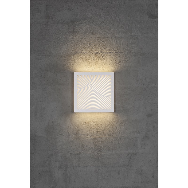 Nordlux væglampe Maze Bended LED hvid Nordlux væglampe Maze Bended LED hvid