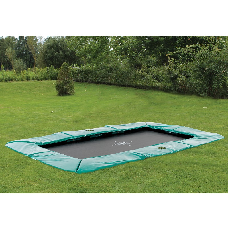 Evne sekundær Snazzy Exit trampolin Supreme Ground grøn 366x214 cm | BAUHAUS