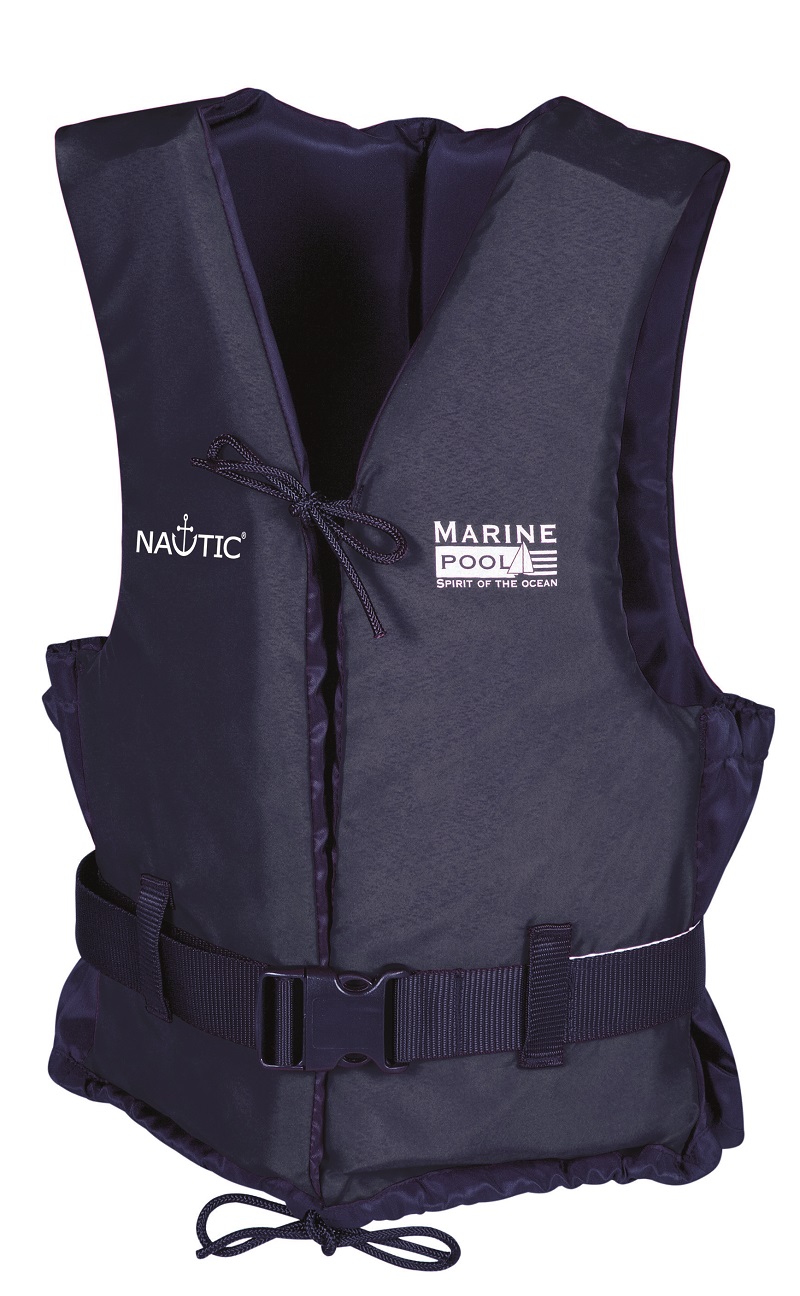 Sæt ud aktivt så meget Nautic Navy svømmeveste 70-90 kg til 149,95 fra Bauhaus | Alledagligvarer.dk