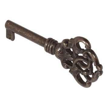 Nøgle med mønster brun 38 mm