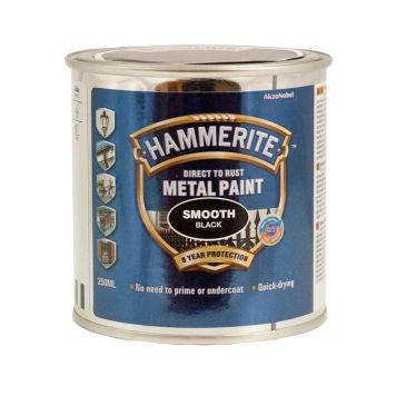 Hammerite metalmaling glateffekt sort 0,25 L