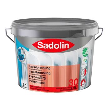 Sadolin radiatormaling halvblank hvid 2,5 L