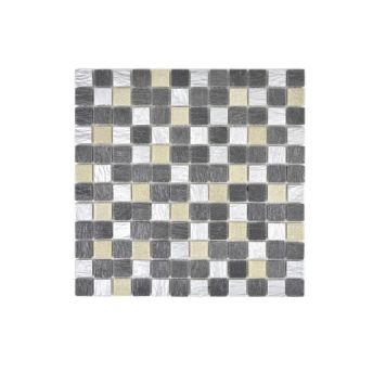 Mosaik Roman krystal/resin grå mix 30 x 30 cm