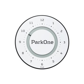 ParkOne 2 parkeringsskive alpine white