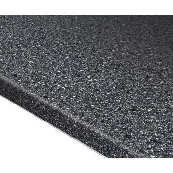 Resopal laminatbordplade Black Granite 28x900x3650 mm