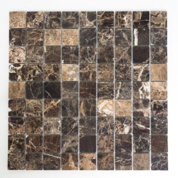 Mosaik impala brun marmor 30,5x30,5 cm