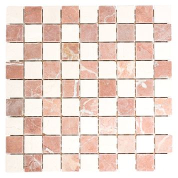 Mosaik marmor Rossa Verona Bottincino Anticato 30,5 x 30,5 cm