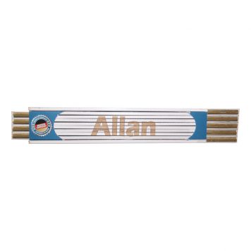 Tommestok med navn Allan - 2m