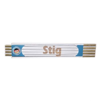 Tommestok med navn Stig - 2m