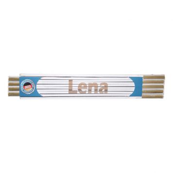 Tommestok med navn Lena - 2m