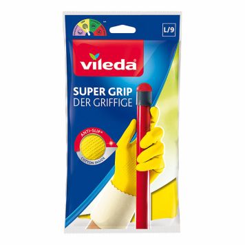 Vileda rengøringshandske Super Grip medium