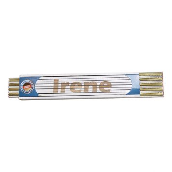 Tommestok med navn Irene - 2m