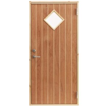 Udhusdør med rude 948x2050 mm venstre - Dooria