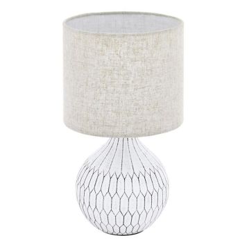 Eglo bordlampe Bellariva 3 keramik hvid E27 40 W 36 cm