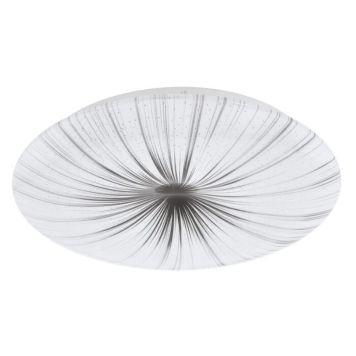 Eglo LED plafond Nieves hvid/sølv 24 W Ø41 cm 