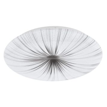 Eglo LED plafond Nieves hvid/sølv 33 W Ø51 cm 