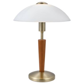 Bordlampe Solo 1 bronze/nød - Eglo