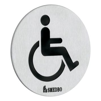 Smedbo WC-skilt Xtra FS959 rustfrit stål handicap