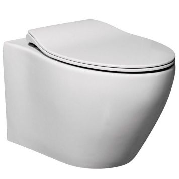 Ivösjön toilet væghængt kantløs m/Soft Close sæde