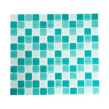 Mosaik Timeless krystal turkis mix 32,7 x 30,2 cm