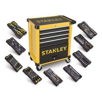 Stanley værkstedsvogn modul-system 4 skuffer m/168 dele 