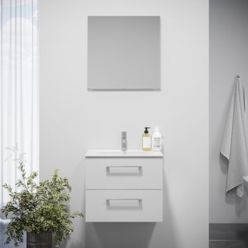 Bath Deluxe badmøbelsæt m/spejl Camden hvid 60 cm