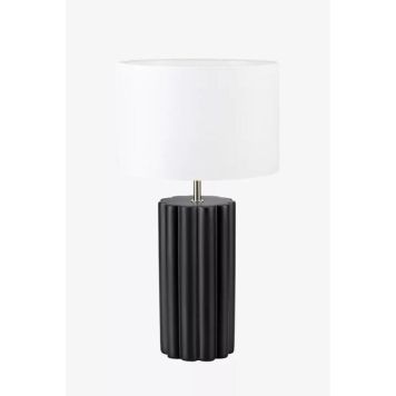 Markslöjd bordlampe Column sort/hvid E14 24x44 cm
