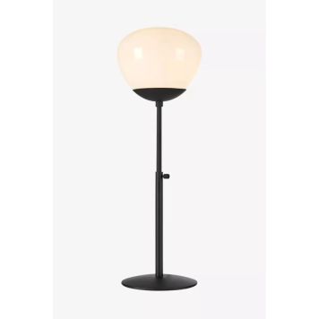 Markslöjd bordlampe Rise sort/hvid E27 25x75 cm
