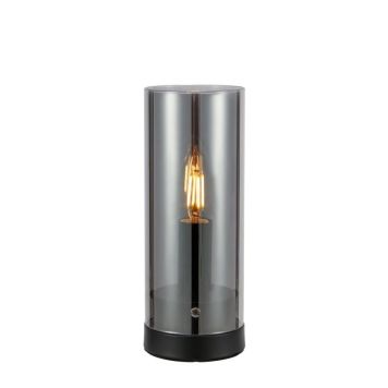 Markslöjd Post bordlampe Ø9xH23cm sort/røgfarvet