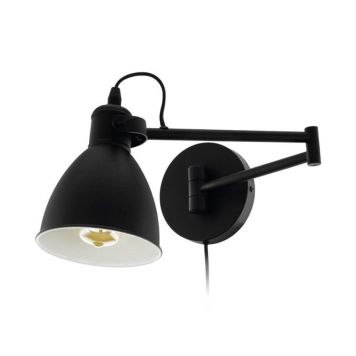 Eglo væglampe San Peri sort E27 21x30 cm