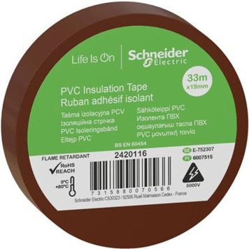 Schneider Electric isoleringstape 19mmx33m brun