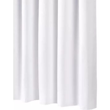 Badeforhæng tekstil hvid 180x200 cm