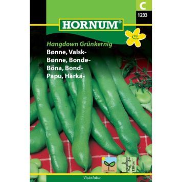 Hornum grøntsagsfrø Bønne, Valsk- Hangdown Grünkernig