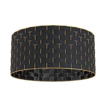 Eglo loftlampe Marasales sort stål/tekstil E27 Ø48 cm