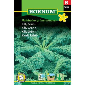 Hornum grøntsagsfrø Kål, Grøn- Halbhoher grüner krauser
