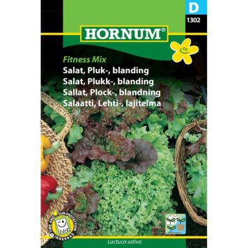 Hornum grøntsagsfrø Salat, Pluk-, blanding Fitness Mix