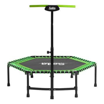 Salta trampolin fitness grøn Ø128 cm inkl. håndtag