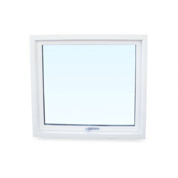 Genua topstyret vindue 3-lags glas hvid 888x988 mm