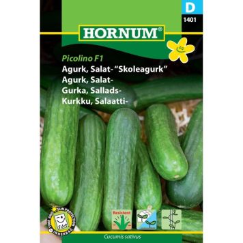 Hornum grøntsagsfrø Agurk, Salat-, Skoleagurk