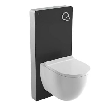 Camargue sanitetsmodul til væghængt toilet sort