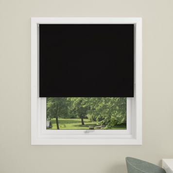 Debel Uni rullegardin mørklæg 100x175 cm sort