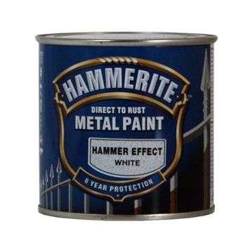 Hammerite metalmaling Hammer Effekt gråhvid 0,25 L