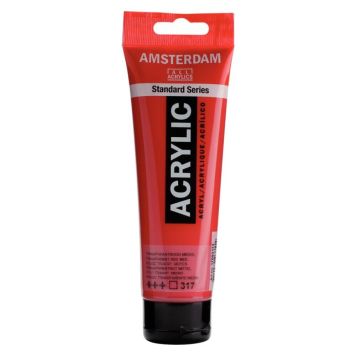Amsterdam akrylmaling 120 ml transparent red medium 317