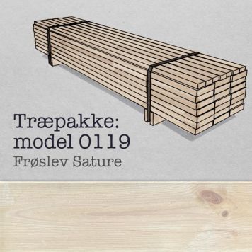 Arki kit træpakke til solbænk model 0119 Sature 