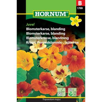 Hornum blomsterfrø Blomsterkarse, blanding Juvel