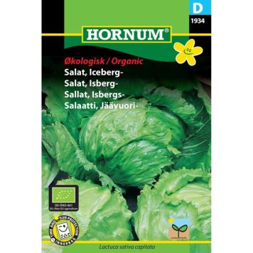 Hornum grøntsagsfrø icebergsalat Saladin økologisk