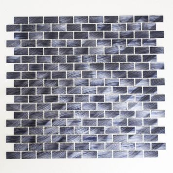 Mosaik Sort Aluminium 30,5 x 32,5 cm
