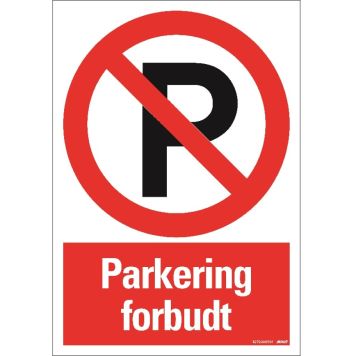Pickup skilt parkering forbudt 33x23 cm