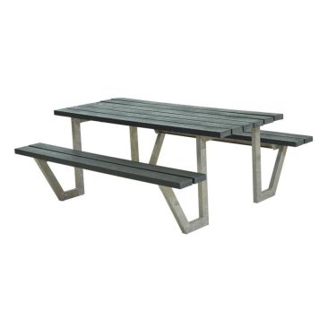 Plus bord-/bænkesæt Wega ReTex grå 177x161 cm  